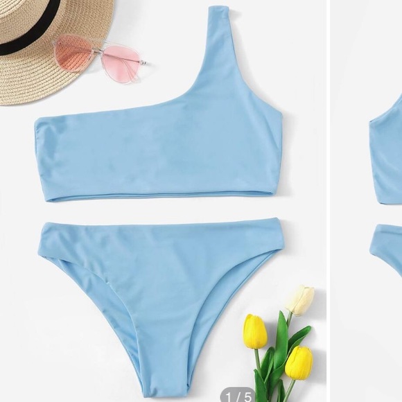 SHEIN Other - 👙Shein One Shoulder Top & Bottom Set